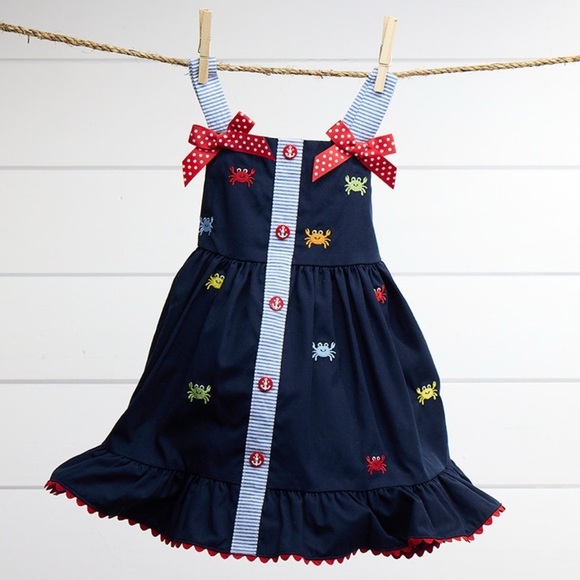 Good Lad Other - The Cutest Summer Dress with Embroidered Crabs